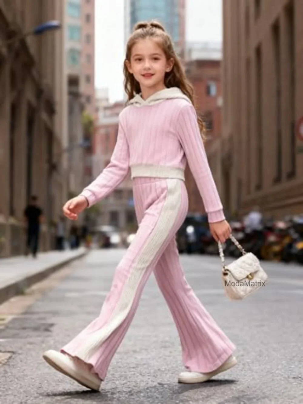 Girls 2-Piece Long Sleeve Hoodie Sweatshirt & Jogger Set Fall Winter Outfit